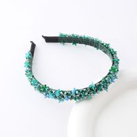 Sweet Solid Color Artificial Crystal Hair Band 1 Piece sku image 11