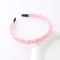 Sweet Solid Color Artificial Crystal Hair Band 1 Piece sku image 8