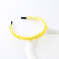Sweet Solid Color Artificial Crystal Hair Band 1 Piece sku image 10