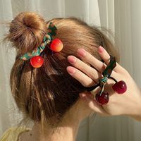 Cute Cherry Resin Hair Tie main image 5