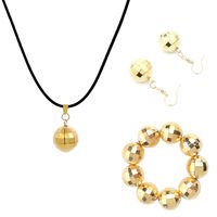 Style Simple Rond Alliage Patchwork Unisexe Ensemble De Bijoux main image 3