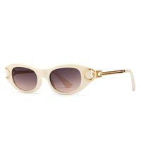 Fashion Streetwear Solid Color Resin Special-shaped Mirror Full Frame Women's Sunglasses main image 5