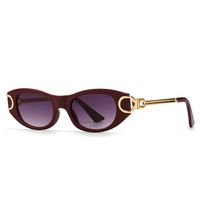 Fashion Streetwear Solid Color Resin Special-shaped Mirror Full Frame Women's Sunglasses main image 4