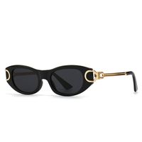Fashion Streetwear Solid Color Resin Special-shaped Mirror Full Frame Women's Sunglasses sku image 1