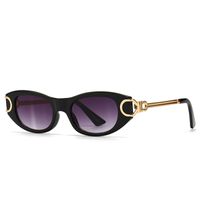 Fashion Streetwear Solid Color Resin Special-shaped Mirror Full Frame Women's Sunglasses sku image 4