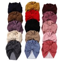 Children Unisex Cute Bow Knot Baby Hat main image 4