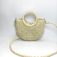 Women's Small All Seasons Straw Vintage Style Straw Bag sku image 3