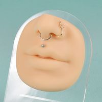 1 Satz Mode Menschliches Gesicht Kieselgel Piercing-piercing-modell main image 5