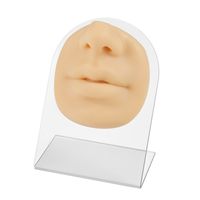 1 Set Fashion Human Face Silica Gel Puncture Perforation Model sku image 1