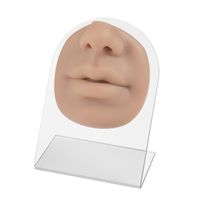 1 Set Fashion Human Face Silica Gel Puncture Perforation Model sku image 3