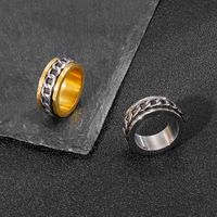 1 Piece Fashion Geometric Stainless Steel Polishing Plating Rings main image 3