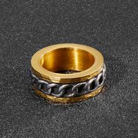 1 Piece Fashion Geometric Stainless Steel Polishing Plating Rings main image 7