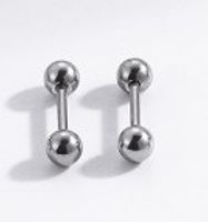 1 Pair Ear Cartilage Rings & Studs Simple Style Geometric 316 Stainless Steel  Plating sku image 2