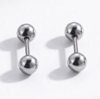 1 Pair Ear Cartilage Rings & Studs Simple Style Geometric 316 Stainless Steel  Plating sku image 3
