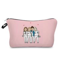 Women's Medium All Seasons Polyester Human Cute Square Zipper Cosmetic Bag main image 3