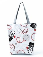Women's Basic Letter Polyester Shopping Bags sku image 13