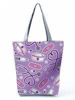 Women's Basic Letter Polyester Shopping Bags sku image 3