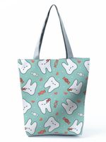 Women's Basic Letter Polyester Shopping Bags sku image 4