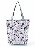 Women's Basic Letter Polyester Shopping Bags sku image 10