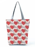 Women's Basic Letter Polyester Shopping Bags sku image 22