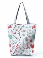 Women's Basic Letter Polyester Shopping Bags sku image 5