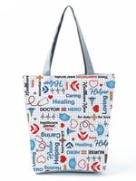 Women's Basic Letter Polyester Shopping Bags sku image 8