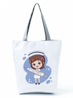 Women's Basic Letter Polyester Shopping Bags sku image 14