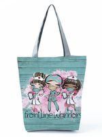 Women's Basic Letter Polyester Shopping Bags sku image 23