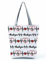 Women's Basic Letter Polyester Shopping Bags sku image 20