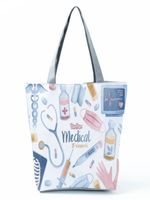 Women's Basic Letter Polyester Shopping Bags sku image 27