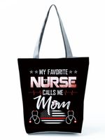 Women's Basic Letter Polyester Shopping Bags sku image 29