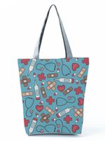 Women's Basic Letter Polyester Shopping Bags sku image 36