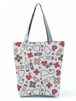 Women's Basic Letter Polyester Shopping Bags sku image 37