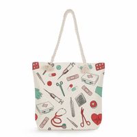 Women's Classic Style Nurse Canvas Shopping Bags sku image 4