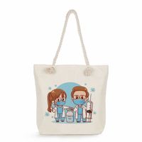 Women's Classic Style Nurse Canvas Shopping Bags sku image 5