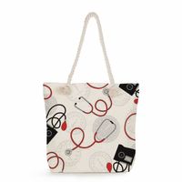 Women's Classic Style Nurse Canvas Shopping Bags sku image 12