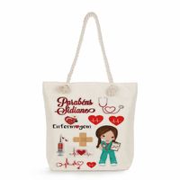 Women's Classic Style Nurse Canvas Shopping Bags sku image 6