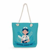 Women's Classic Style Nurse Canvas Shopping Bags sku image 23