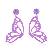 Vacation Butterfly Arylic Hollow Out Women's Drop Earrings sku image 1