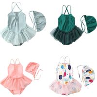 Children's Swimsuit Girl's Korean Ins Baby Baby Cute Little Princess Girl Yarn Skirt One Piece Swimsuit main image 1