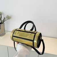 Women's All Seasons Pu Leather Solid Color Basic Cylindrical Zipper Shoulder Bag main image 1