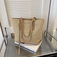 Women's All Seasons Straw Basic Shoulder Bag main image 4