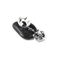 1 Piece Punk Anchor Plating Stainless Steel Earrings main image 5