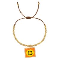 Süss Lächelndes Gesicht Saatperle Goldene Perle Großhandel Armbänder main image 4