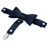 Factory Direct Sales Punk Rock Sexy Bow Leather Garter Hip Hop Nightclub Leg Ring Ankle Ring Anti-off Socks Clip main image 5