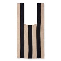 Women's Basic Stripe Polyester Shopping Bags sku image 1