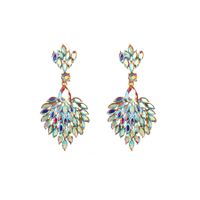 Baroque Style Shiny Water Droplets Alloy Plating Inlay Rhinestones Glass Gold Plated Women's Drop Earrings main image 7