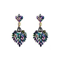 Baroque Style Shiny Water Droplets Alloy Plating Inlay Rhinestones Glass Gold Plated Women's Drop Earrings main image 5
