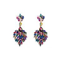 Baroque Style Shiny Water Droplets Alloy Plating Inlay Rhinestones Glass Gold Plated Women's Drop Earrings main image 6