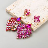 Baroque Style Shiny Water Droplets Alloy Plating Inlay Rhinestones Glass Gold Plated Women's Drop Earrings main image 9